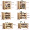 KIRANDY Solid Wood Bookcase with Glass Door, Simple Shelf Children's Bookshelf for Living Room, Bedroom (Color : 60x30x124cm with Legs) view 3
