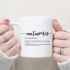 Autumn Definition Coffee Mugs Autumn Definition Typography Mugs 11oz Sarcastic Ceramic Coffee Cups Unique Novelty Idea for Him Her Mom Wife Boss Sister view 4