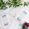 HUIHUANG Dusty Blue Thank You Wedding Place Cards 5x7 inch, 50 Pieces Thank You Place Setting Cards for Table Reception, Dinner Plates, Table Centerpieces, Dusty Blue Wedding Favors view 3