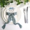 HUIHUANG Dusty Blue Thank You Wedding Place Cards 5x7 inch, 50 Pieces Thank You Place Setting Cards for Table Reception, Dinner Plates, Table Centerpieces, Dusty Blue Wedding Favors view 4