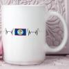 Belize Coffee Cups Belize Flag Coffee Mug Belize Heartbeat Mug 15oz Patriotic National Flag Tea Cup Ceramic Mug Country City Souvenir Gift for Best Friend Mom Dad Sister Teacher view 4