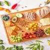 Extra Large Cutting Boards for Kitchen, XXL Reversible Large Bamboo Cutting Board, Carving Board Cheese Board with Deep Groove, Kitchen Chopping Board for Meat, Vegetables, Fruit, Turkey view 4