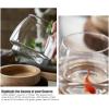 ZWMBYN Glass Fish Bowl Vase with Detachable Wood Base, Betta Fish Tank Clear Glass Round Bubble Bowl Flower Vase, Hydroponic Plant Terrarium Aquarium Goldfish Bowl for Centerpieces Home Office Decor view 4