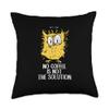 Coffee Espresso Coffee Lovers Owl Saying Men Women Throw Pillow view 1