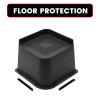 MYMULIKE Bed Risers 4 inch,6 inch, 8 inch, Oversized Furniture Risers, Support Up to 6000 Lbs, Lift 4 inch for Couch, Sofa, Table,Chair Black 8 Pack view 4
