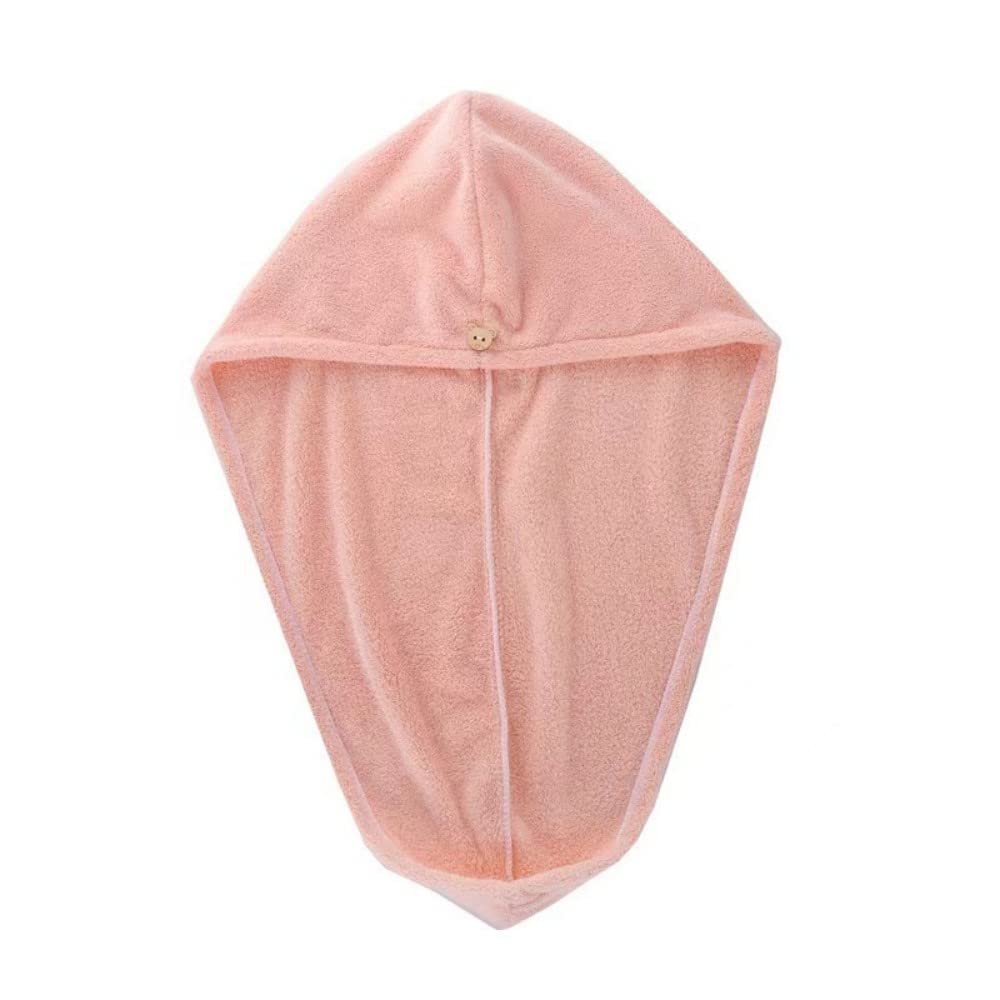 MILLTO Household Double-Layer Thickened Dry Hair Cap Bathroom Absorbent Quick-Drying Towel Size 26.7 * 9.8 inches