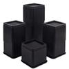 BTSD-home 4 inch or 8 inch Bed Risers Heavy Duty Stackable Furniture Risers Bed Lifts Risers for Couch, Sofa, Desk or Table Legs Extenders 8 Pack view 1