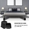 MYMULIKE Bed Risers 6 inch, Oversized Furniture Risers, Heavy-Duty Support Up to 6000 Lbs, Lift 6 inch for Couch, Sofa, Table,Chair (Black 4 Pack, 6 inch) view 4