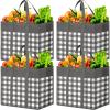 WOWBOX Reusable Grocery Bags, Foldable Reusable Shopping Tote Bags view 1