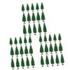 HANABASS 45pcs Artificial Pine Tree Model for Landscape Scenery Fake Trees for Home Decoration Miniature Pine for Crafting and Architectural Models view 1