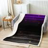 Erosebridal Purple Geometric Stars Twin Size Modern Heavyweight Microfiber Twin Blanket Gradient Galaxy Stars Throw Blanket for Home, Outdoors, Camping view 2