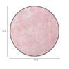 Abstract Gaming Chair Mat Round Floor Mats for Office Chair Computer Gaming Desk Mat for Rolling Chair Non-Slip Gaming Rug Marble Murky Gemstone Scratches,Pale Pink White Diameter 47.2 in view 2