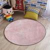Abstract Gaming Chair Mat Round Floor Mats for Office Chair Computer Gaming Desk Mat for Rolling Chair Non-Slip Gaming Rug Marble Murky Gemstone Scratches,Pale Pink White Diameter 35.5 in view 1