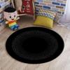 Universe Balance Round Carpet Playmat - Play Learn and Have Fun Safely,Crawling Mat, Educational Soft Rug, Shower/Birthday Gift, Maroon Vintage Frame,Earth Yellow Diameter 60 in view 4