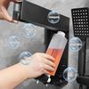 Tissting Shower Shampoo Dispenser - No Drill Shower Soap Dispenser, Wall Mounted Manual Soap Dispenser for Home, Bath, Kitchen, Hotels, Restaurants. Shower and Lotion Dispenser(Gray 3 Cup) view 4