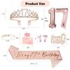 Awfrky 17th Birthday Decorations for Girls view 2