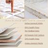 LZTENRETO Firm Coir Mattress, 3E Coconut Coir Mattress Pad, Quiet Coconut Palm Mattress, Thick Coir Mattress Pad in 6cm,9cm,11cm, Foldable (White-A,Full 3.5") view 3