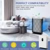 HE401 Filter for Shark Air Purifi-er 4, Compatible with Shark HE401 HE402 HE405 HE400, 3-in-1 Filtration for Shark HE400 with Air Purifi-er 4, #HE4FKPET, 2 Pack view 2
