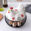 TATSEN Storage Box Kitchen Ceramic Hen Decorative Accessories Iron Egg Basket Fruit Garlic Potato Sundries view 2