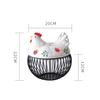 TATSEN Storage Box Kitchen Ceramic Hen Decorative Accessories Iron Egg Basket Fruit Garlic Potato Sundries view 3