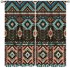 Aztec Curtain,Ethnic Tribe Retro Pattern Printing Bedroom Living Room Kitchen Window Curtain 42x45 Inch view 1