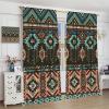 Aztec Curtain,Ethnic Tribe Retro Pattern Printing Bedroom Living Room Kitchen Window Curtain 42x45 Inch view 4