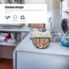 TATSEN Metal Wire Basket with Ceramic Hens Cover Fruit Egg Holder Decorative Kitchen Storage Baskets view 3