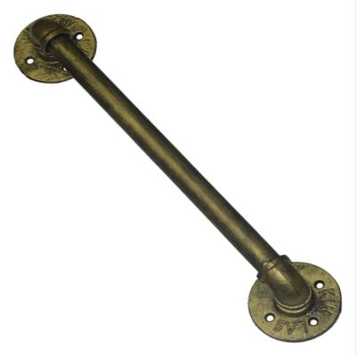 ALDEPO Grab Bars Bronze Stair Handrail for Indoors/Loft/Corridor,Retro Metal Stair Railing Banister,Elderly Auxiliary Safety Grab Bar,2 Feet/3 Foot/6 Foot/7 Foot/8Ft/12 Foot Long/2M (Color : 0.6m)