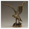 ALDEPO Sculpture Tabletop Copper Mini Statue Retro Desk Statues A Copper Hand Art Artwork Sculpture Home Furnishing Brass Crafts Elaborate Collectable Handmade Old Vivid Eagle Statu view 1