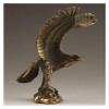 ALDEPO Sculpture Tabletop Copper Mini Statue Retro Desk Statues A Copper Hand Art Artwork Sculpture Home Furnishing Brass Crafts Elaborate Collectable Handmade Old Vivid Eagle Statu view 3