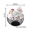 TATSEN Iron Egg Storage Basket Snack Fruit Creative Collection Ceramic Hen Ornaments Decoration Kitchen Accessories view 2