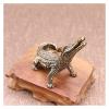 ALDEPO Sculpture Tabletop Tea Pets Mini Home Decoration Accessories Sculptures Head Sculpture Copper Crocodile Statue Office Desk Decorations Crafts Pure Brass Animal Feng Shui Figurines view 3