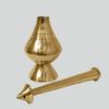 Aashita Creations 9" Inch Brass Gulab Pash Rose Water Holy Water Sprinkler Divine Religious Worship Holy Pot Paneer Sombu view 4