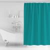 Pinroote Pure Teal Green Shower Curtain, Stall Shower Curtains for Bathroom/Bathtub, Simple Solid Color Waterproof Fabric Shower Curtain Set with 12 Hooks, Extra Long 72" x 96" view 3