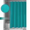 Pinroote Pure Teal Green Shower Curtain, Stall Shower Curtains for Bathroom/Bathtub, Simple Solid Color Waterproof Fabric Shower Curtain Set with 12 Hooks, Extra Long 72" x 96" view 4