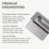 Made In Cookware | Stainless Steel Grill Press | Removable Leather Handle Cover | Crafted in Sweden view 2