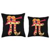 Pi Day Guitar Pizza Mexicain Math Teacher Throw Pillow view 3