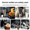 Car electric kettle,1200ML Portable Travel Kettle,Stylish&Portable/304 Stainless Steel,For Tea Coffee Drinking Cold Winter Christmas,12v view 4