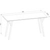 Realspace Trezza 60" W Writing Desk, Light Oak view 2