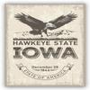 Iowa Emblem Poster, Iowa Symbol Poster Print, Retro Travel State Poster, Home Wall Art, Office Wall Decor, State Art Poster - 18x24 view 4