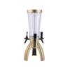 Beer tower 3L Beer Tower Dispenser with Icicle Bar Special Beer Cannon with Three Tap Beer Dispenser For Party/Bars/Home/Outdoor Beer Tower Dispenser (Color : Champagne) view 1