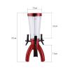 Beer tower 3L Beer Tower Dispenser with Icicle Bar Special Beer Cannon with Three Tap Beer Dispenser For Party/Bars/Home/Outdoor Beer Tower Dispenser (Color : Champagne) view 2