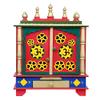 Aakrati Devyom Home Temple, Wooden Temple, Pooja Mandir for Home (Medium-18 X 12 X 24 (WXDXH) inch, Red2) view 1