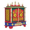 Aakrati Devyom Home Temple, Wooden Temple, Pooja Mandir for Home (Medium-18 X 12 X 24 (WXDXH) inch, Red2) view 2