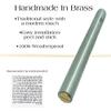 A&S Brass Mezuzah Case With Scroll For Door Weatherproof Metal Mezuza Cover Home Blessing and Protection Housewarming Gift (Nickel/Solid, 5 Inches) view 3