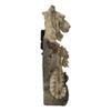 1 Pcs of Jungle Rainforest Apex Predator White Tiger and Cub Family Table Clock Figurine view 2