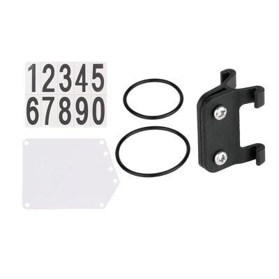 Colaxi Number Plate Holder with Bands PP Seatpost for Cycling Rear Rack Triathlon Race, Non Round Tube