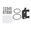 Colaxi Number Plate Holder with Bands PP Seatpost for Cycling Rear Rack Triathlon Race, Non Round Tube view 1