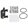 Colaxi Number Plate Holder with Bands PP Seatpost for Cycling Rear Rack Triathlon Race, Non Round Tube view 2