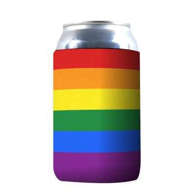 1 Pack - Rainbow Pride LGBTQ+ Flag Drink Cooler Sleeve